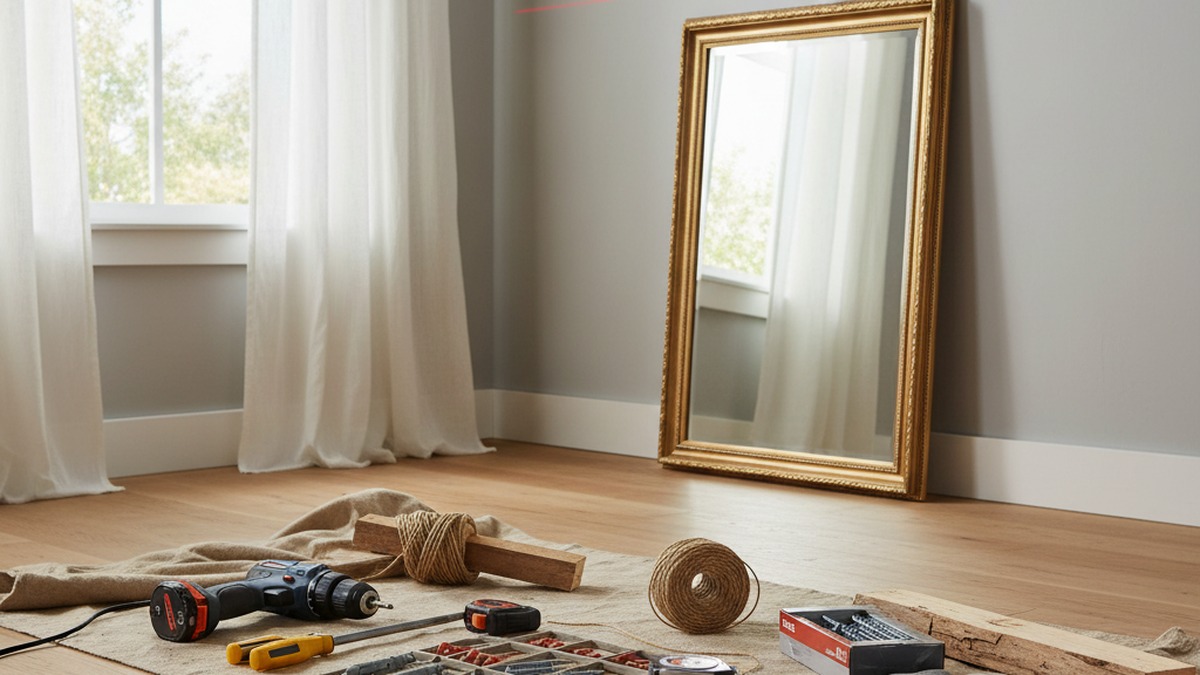 How to Hang a Heavy Mirror on Drywall Without Studs