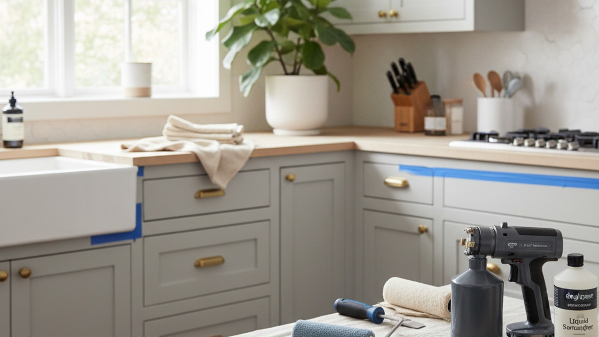 How to Paint Kitchen Cabinets Without Sanding (Pro Finish)